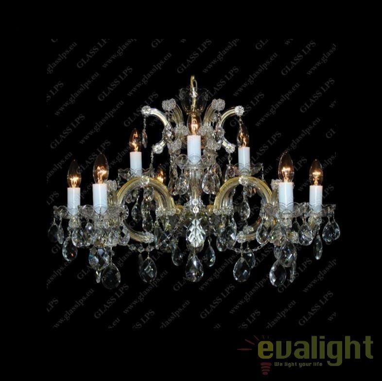 Lustra Maria Theresa cu 9 brate, cristal Bohemia, L14 232/09/1; F wide, corpuri de iluminat, lustre